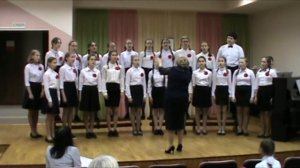 Хор старших классов музыкального отделения, муз. Р. Глиэр, сл. И. Никитина "Над цветами и травой".