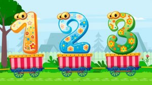 NUMBERS SONG - Learn to count from 1 to 10 | Ten Little Numbers train | YippiBox Nursery & Kid Song