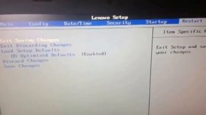 Отключаем Secure boot Lenovo B590 20208