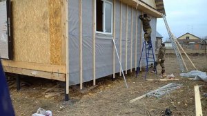 Обрешётка дома под металлосайдинг