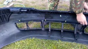 ремонт бампера и системы кондиционирования на Ауди а6 с5