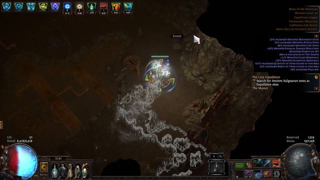 POE 3.15 CoC Ice Spear build in action! mapping with no assistance! смотреть онлайн