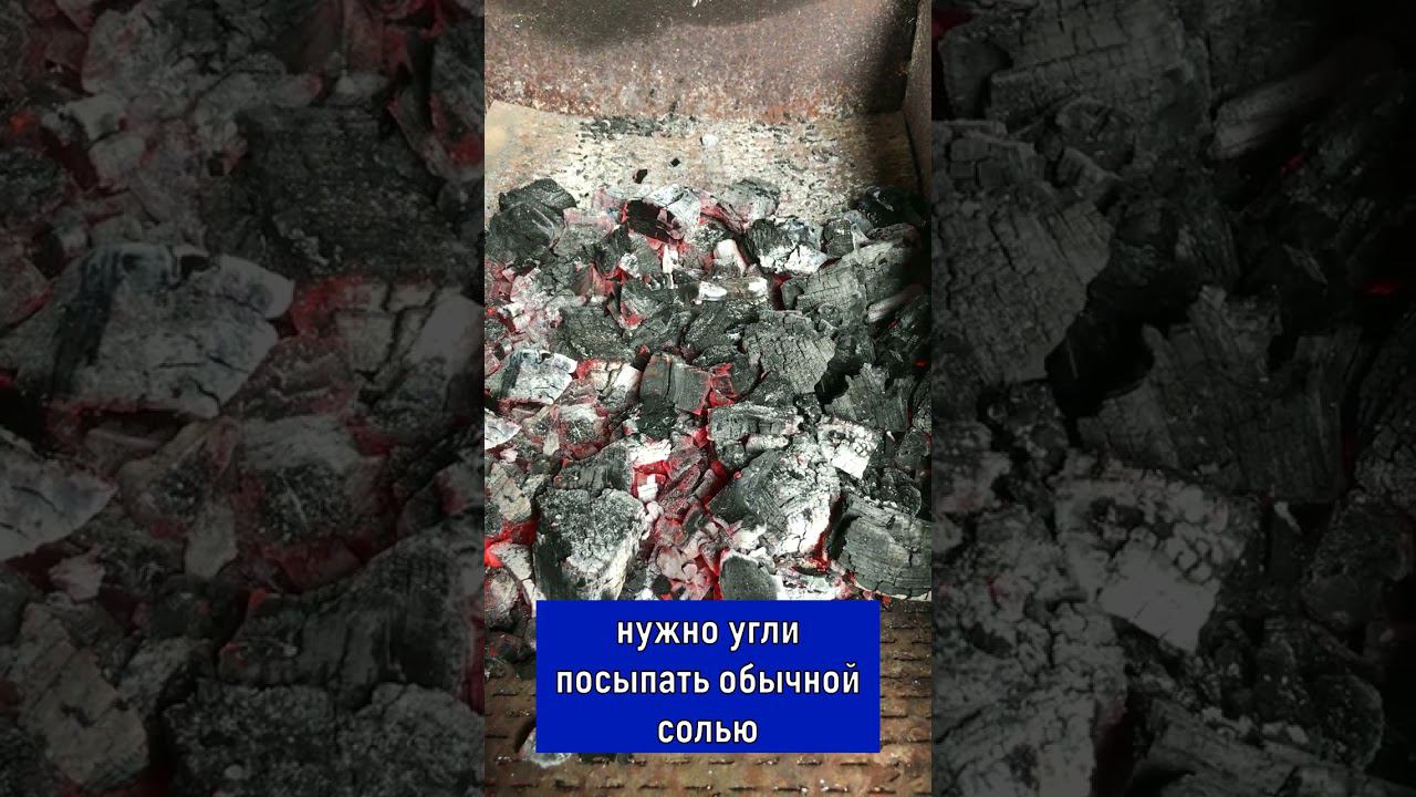 Секрет шашлычника. Как можно легко и просто погасить горящие угли перед жаркой шашлыка