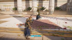 Фараон-отступник Эхнатон не смог даже ударить//Assassin's Creed Origins