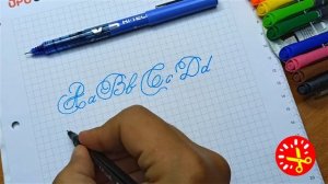 Сalligraphic english font by pen - каллиграфический английский шрифт ручкой