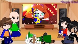 Baldi's basics react to FNaF memes || MY AU || Gacha Club ||