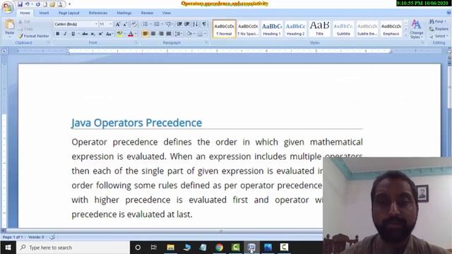 Operator Precedence & Associativity in Java (HINDI) | Precedence and Associativity of operators
