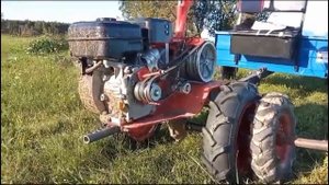 Мотоблок Салют 100 на колесах 4 на 10 от КАДВИ