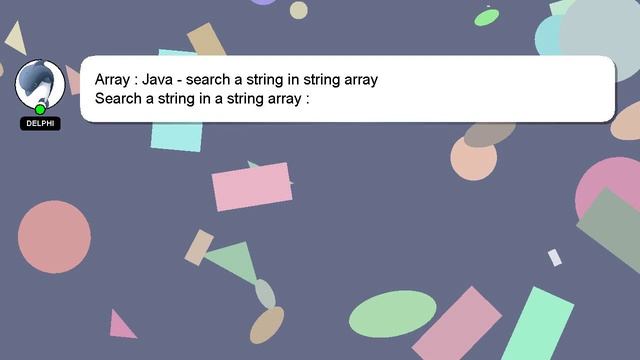 Array : Java - search a string in string array смотреть онлайн