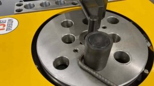 Процесс гибки арматуры на нашем станке