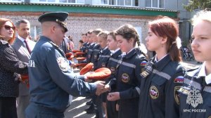В Курске прошло торжественное посвящение в кадеты МЧС России