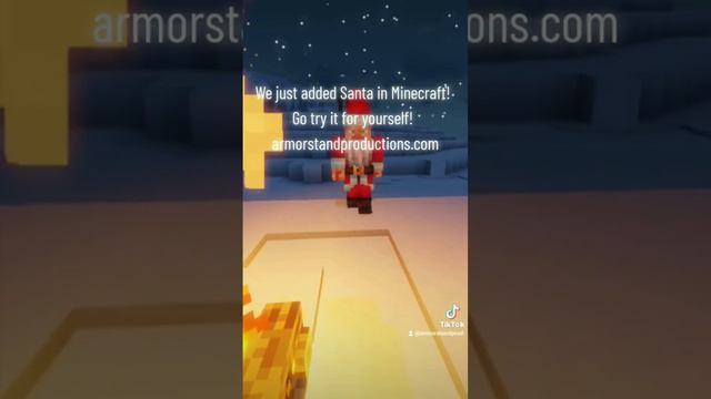 SANTA IN MINECRAFT?!?! #minecraft #datapack #santa #christmas #holiday