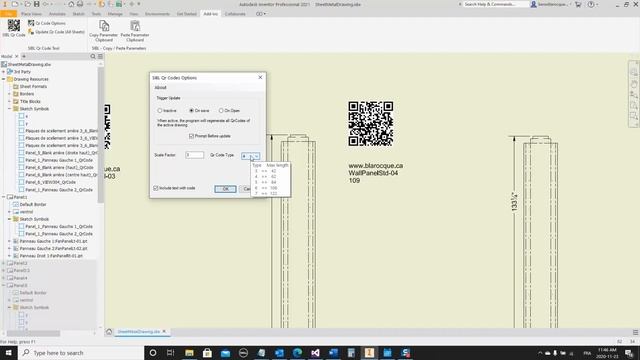 Qr Code application for Autodesk Inventor