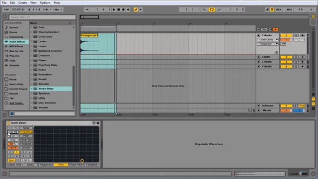 Обзор Ableton Live Grain Delay смотреть онлайн