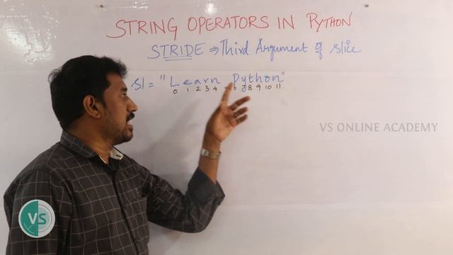 Stride operator |  Stride operator in python | String operators in python - Part 3