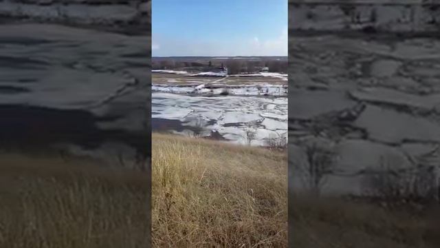 Весенний ледоход/ река Сосна/Ливны/март 2021
