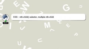 CSS : :nth-child() selector, multiple nth-child