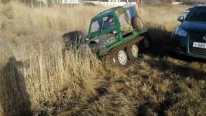 Гусеничный вездеход своими руками. Зазотанк. Первый выезд.