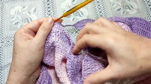 Туника крючком Орхидея 2 часть .Азиатский росток и подрезы.