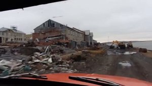 Диксон  Дорога от аэропорта до причала