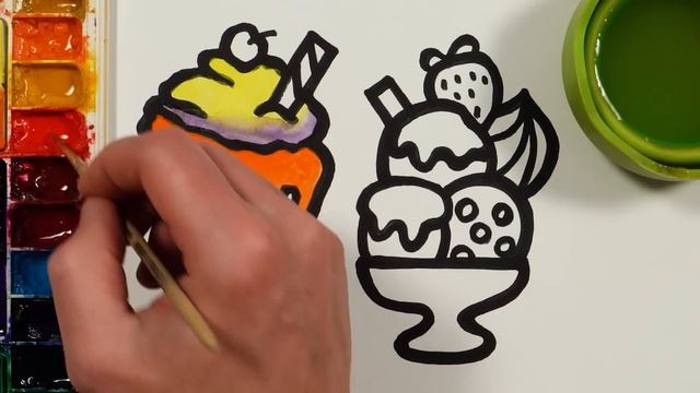 Rainbow Clouds Drawing Painting  Coloring for Kids Toddlers  Come  Draw With Me