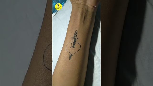 @penarts143 how to make broken heart tattoo #shorts #shortviralvideo #shortvideo #short смотреть онлайн
