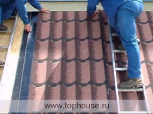 Монтаж рулонной кровли Icopal 3D (самоклейка)