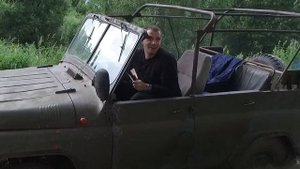 По бездорожью на старом УАЗе