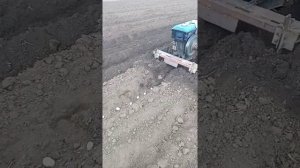 посадка картофеля тяжелым мотоблоком 2022.окучники спереди