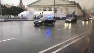 Кортеж короля Саудовской Аравии в Москве