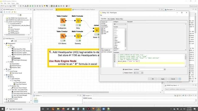Knime: The Excel Equivalent Of The IF Function / Statements Using The Rule Engine Node