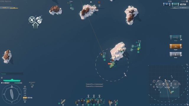 World Of Warships: Линкоры США - Какие выбрать умения на ПВО в 0.6.0?