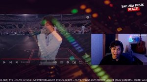 BTS - WINGS outro at wembley stadium london concert | SARJANA MUSIK REACT