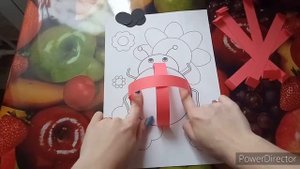 Объемная аппликация божья коровка