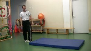 Падение прямым телом с поворотом