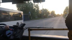 Поездка в пустом автобусе МАЗ 206.067 с музыкой. Город Нижневартовск. Маршрут 5.