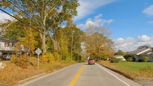 Autumn Scenic Roads of New England - Beautiful Fall Foliage in Connecticut - 4K Scenic Drive Video