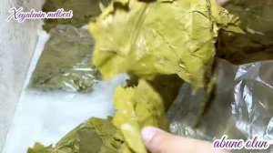 QIŞLIQ ÜZÜM YARPAĞININ BUZLUQDA SAXLANMASI.KIŞ İÇİN ÜZÜM YAPRAĞI  BUZLUKTA.ВИНОГРАДНЫЕ ЛИСТЬЯ НАЗИМ