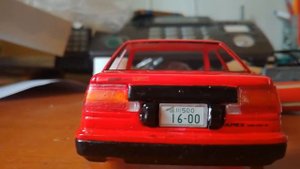 Cборная модель TOYOTA AE86 LEVIN #aoshima #toyota #toyota ae 86 #levin