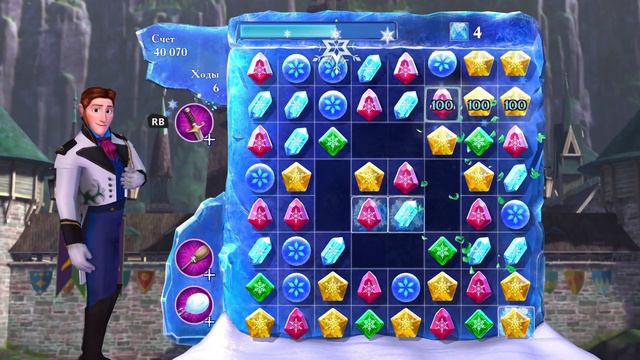 Frozen Free Fall Snowball Fight #17 (Уровни с 49 по 52) смотреть онлайн