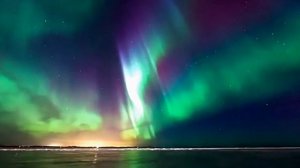 Северное сияние  Архангельск  9 декабр