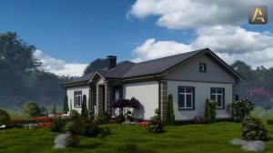 Красивый дом для комфортной загородной жизни. Проект одноэтажного дома в европейском стиле