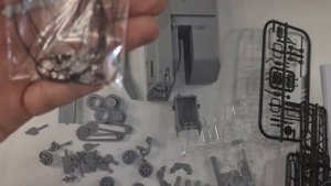 Сборная модель экскаватора Э10011 от Avd models. Опять напутали с канатами (((