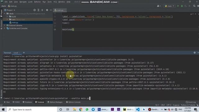 How To Convert Python File To Exe File | Python | Exe | PyCharm | HD | Hours Hacking смотреть онлайн