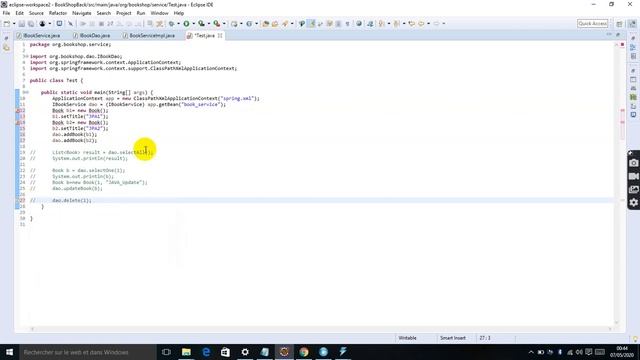 Back End : Vidéo 7 : Service Layer @Autowired @Service смотреть онлайн