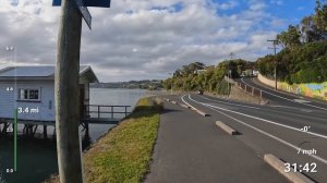 Virtual Run | Virtual Running Videos Treadmill Workout Scenery | Vauxhall to Broad Bay Run 1 Hour