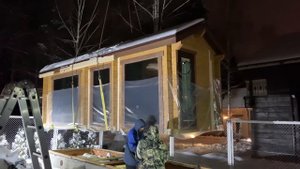Проект бани из клееного бруса Укко 6,5 х 2 м