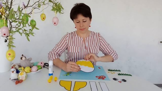 Аппликация " Цыпленок- подставка для пасхальных яиц смотреть онлайн