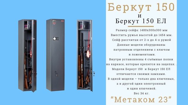 Сейфы для оружия серии "БЕРКУТ" смотреть онлайн
