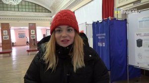 Голосование на выборах президента РФ в городе Волжском